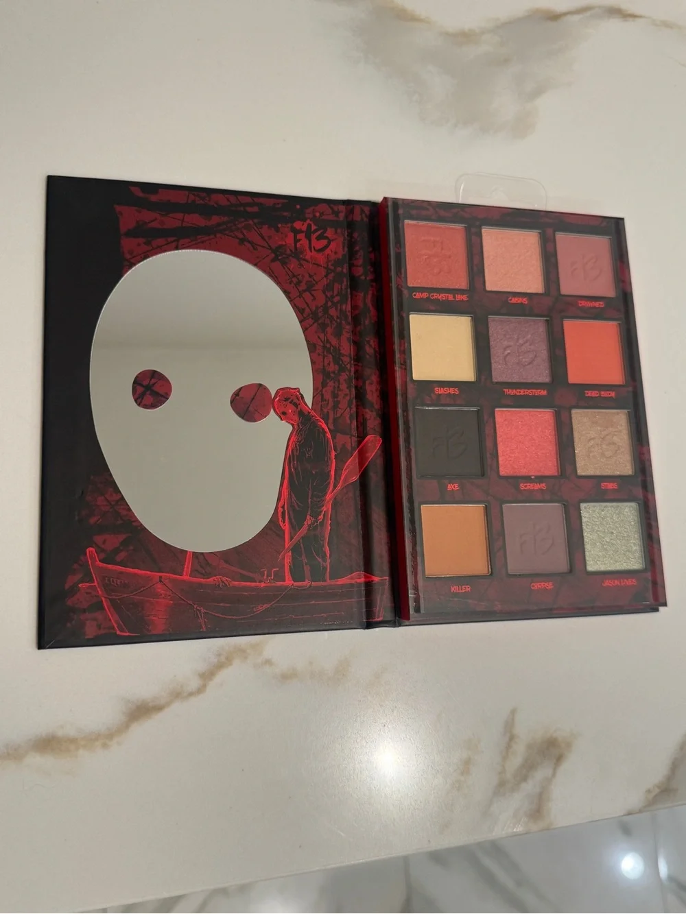 Friday the 13the makeup eyeshadow palette